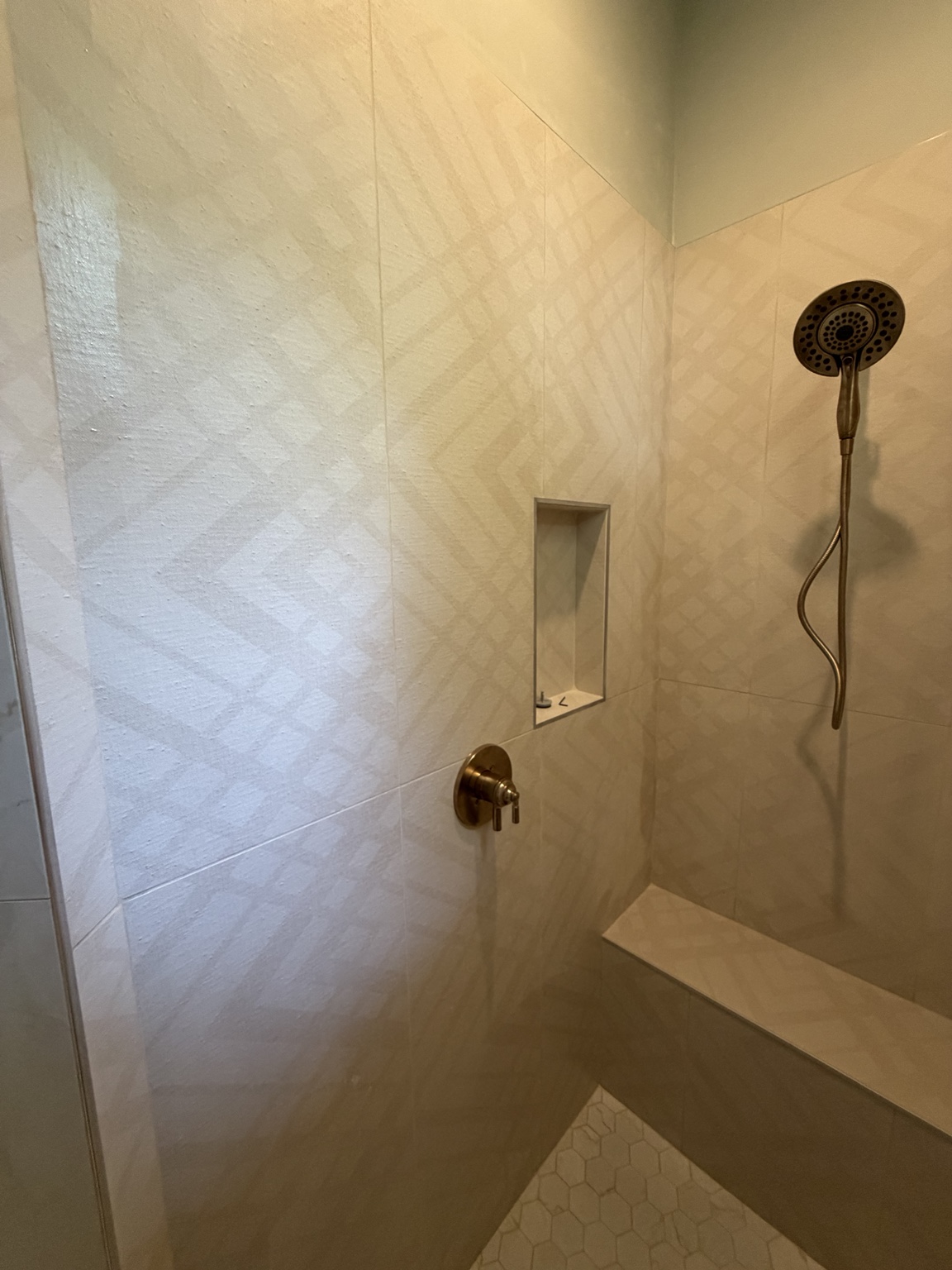 Luxury shower tile project